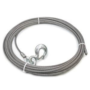 Warn 23677 Winch Cable & Hook 7/16" X 75 - 20,400 Lb