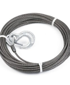 Warn 24891 Winch Cable & Hook 1/4" X 50 - 6,800 Lb