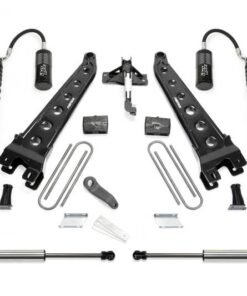 Fabtech 17-20 Ford F250/350 4WD Diesel 6in Radius Arm System w/DL 4.0 Coilover & Rear DL 2.25 Shocks