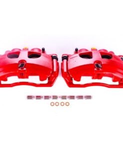 Power Stop 09-10 Dodge Ram 3500 Rear Red Calipers w/Brackets - Pair