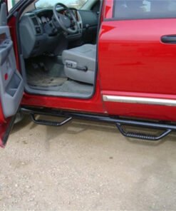 N-Fab Nerf Step 02-08 Dodge Ram 1500/2500/3500 Quad Cab 4 Door - Gloss Black - Cab Length - 3in