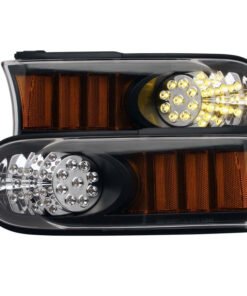 ANZO 2007-2013 Toyota Fj Cruiser LED Parking Lights Black w/ Amber Reflector