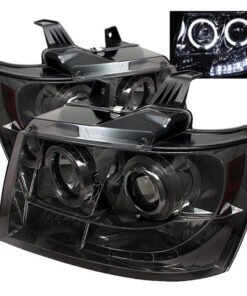 Spyder Chevy Suburban 1500 07-14 Projector Headlights LED Halo LED Smke PRO-YD-CSUB07-HL-SM