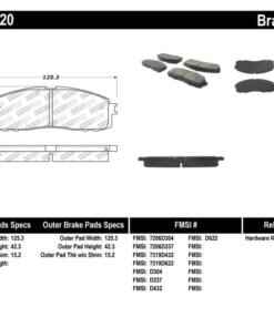 StopTech Performance 87-92 MK3 Supra Rear Brake Pads