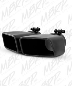 MBRP Universal Tip 4.75inx 3in Rectangle Angled Cut 3in O.D. inlet Driver Side 7.375in length Black