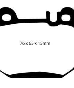 EBC 04-07 Maserati Quattroporte 4.2 Redstuff Rear Brake Pads