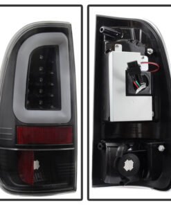 Spyder 08-16 Ford Super Duty F-250 V3 Light Bar LED Tail Lights - Black (ALT-YD-FS07V3-LBLED-BK)