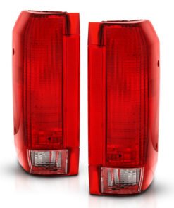 ANZO 1992-1996 Ford Bronco Taillight Red/Clear Lens (OE Replacement)