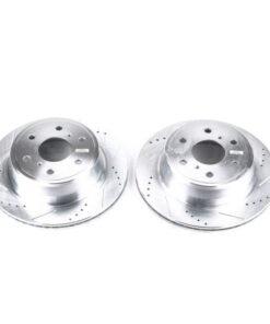 Power Stop 07-19 Cadillac Escalade Rear Evolution Drilled & Slotted Rotors - Pair