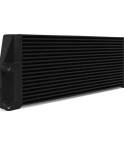 Mishimoto Heavy-Duty Oil Cooler - 17" Same-Side Outlets - Black