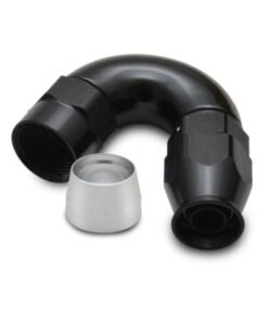Vibrant 150 Degree High Flow Hose End Fitting for PTFE Lined Hose -12AN