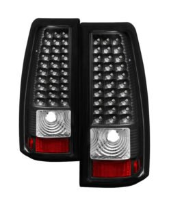Xtune Chevy Silverado 1500/2500/3500 99-02 LED Tail Lights Black ALT-ON-CS99-LED-BK