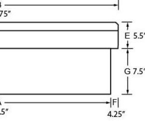 Tradesman Aluminum Economy Cross Bed Truck Tool Box (60in./Front Opening) - Black