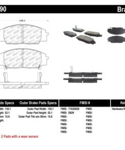 StopTech Performance 00-09 S2000/06+ Civic Si/02-06 RSX-S (non base) Front Brake Pads