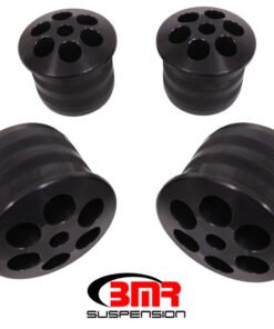 BMR 08-18 Dodge Challenger Aluminum Rear Cradle Bushings Kit - Black Anodized