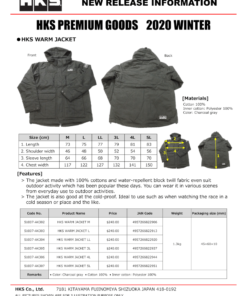 HKS Warm Jacket - XL