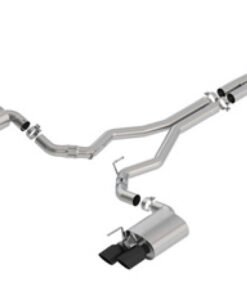Borla 2018 Ford Mustang GT 5.0L AT/MT 3in ATAK Catback Exhaust Black Chrome Tips w/ Valves