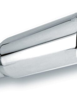 Borla 4in Inlet 5in Round Rolled Angle Cut w/ Clamp x 14in Long Exhaust Tip