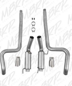MBRP 05-09 Ford Mustang GT 4.6L Dual Split Rear Race Version AL/ 3in Cat Back Exhaust System