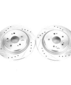 Power Stop 15-19 Acura TLX Rear Evolution Drilled & Slotted Rotors - Pair