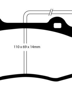 EBC 03-07 Volvo S60 2.5 Turbo R Greenstuff Rear Brake Pads