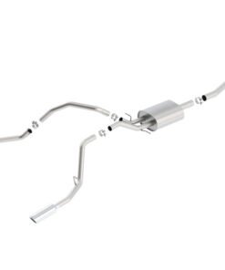 Borla 14 Silv/Sierra 1500 C/B Touring Exh/2.75in in muff 2.25inout 4inTIp SS Rear Exit