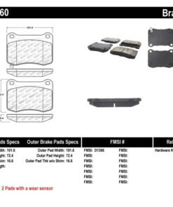 StopTech Performance 08-09 Lexus IS F Rear Brake Pads