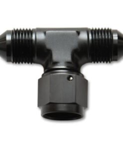 Vibrant -6AN Tee Fitting with Female -6AN Swivel On Side