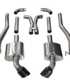 Corsa 10-15 Chevrolet Camaro SS 6.2L V8 Manual Black Xtreme 3in Cat-Back