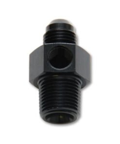 Vibrant -6AN Male to 3/8in NPT Male Union Adapter Fitting w/ 1/8in NPT Port