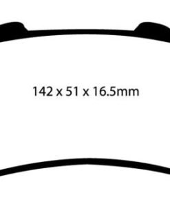 EBC 01-05 Cadillac Deville 4.6 HD Yellowstuff Rear Brake Pads