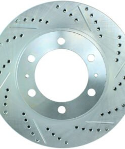 StopTech Select Sport 12-14 Toyota FJ Cruiser SportStop Slotted & Drilled Front Left Rotor