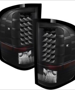 Xtune Chevy Silverado 07-13 LED Tail Lights Black ALT-JH-CS07-LED-BK