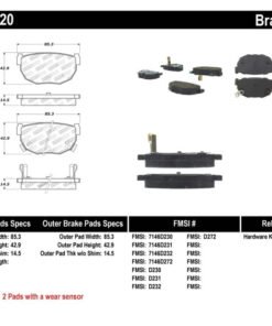 StopTech Performance 89-98 240SX Rear Brake Pads