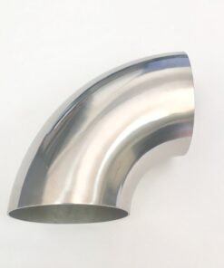 Ticon Industries 4.0in Diameter 90 .9D/3.5in CLR 1.5mm /.059in Wall Thickness Titanium Elbow