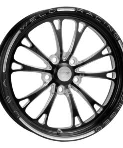 Weld V-Series 1-Piece 17x4.5 / 5x4.5 BP / 2.25in. BS Black Wheel - Non-Beadlock