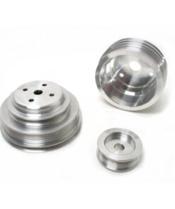 BBK 85-97 GM Truck 305 350 Underdrive Pulley Kit - Lightweight CNC Billet Aluminum (3pc)