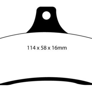 EBC 03-04 Pontiac GTO 5.7 (Solid Rear Rotors) Yellowstuff Rear Brake Pads