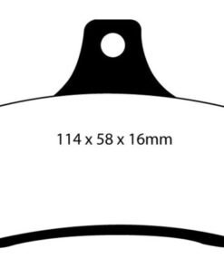 EBC 03-04 Pontiac GTO 5.7 (Solid Rear Rotors) Redstuff Rear Brake Pads