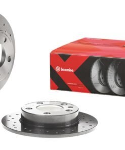 Brembo 03-04 Infiniti G35/03-09 Nissan 350Z Rear Premium Xtra Cross Drilled UV Coated Rotor