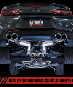 AWE Tuning 16-19 Chevrolet Camaro SS Axle-back Exhaust - Touring Edition (Quad Chrome Silver Tips)