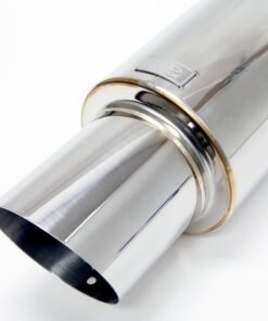 BLOX Racing 60.5mm Street Muffler - Angled Tip