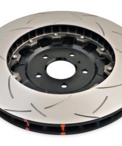 DBA 09-11 Nissan GTR R-35 Front Slotted 5000 Series 2 Piece Rotor Assembled w/ Black Hat