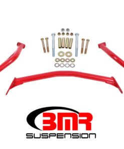 BMR 79-04 Fox Mustang Tubular Style Upper Torque Box Reinforcement Plates - Red