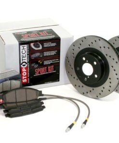 StopTech 01/03-05 Subaru Impreza WRX Front Wheel Drilled Sport Brake Kit