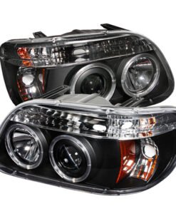 Spyder Ford Explorer 95-01 1PC Projector Headlights LED Halo Blk PRO-YD-FEXP95-HL-1PC-BK