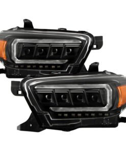 Spyder 16-20 Toyota Tacoma Halogen Model Only High-Power LED Headlights - Black PRO-YD-TT16HALAP-BK