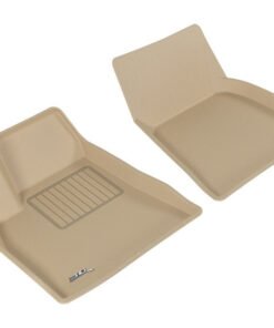 3D MAXpider 2012-2014 Tesla Model S Kagu 1st Row Floormat - Tan