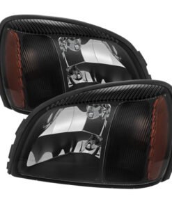 Xtune Cadillac Deville 2000-2005 Crystal Headlights Black HD-JH-CADDEV00-AM-BK