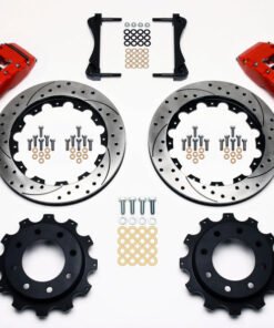 Wilwood TC6R Rear Kit 16.00in Drilled Red 1999-2010 GM Trk 2500 HD 4.84 Cntr